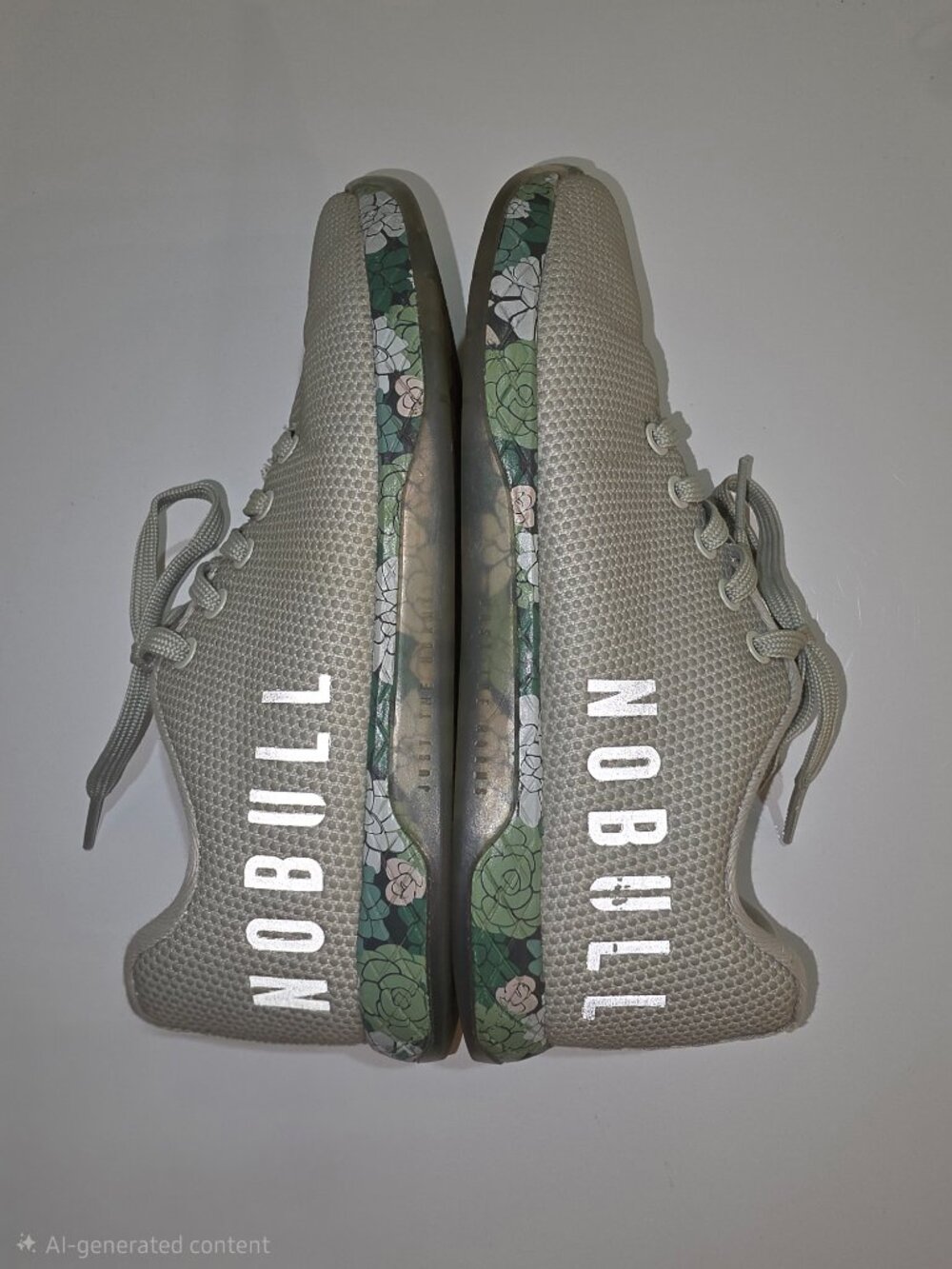 NOBULL SuperFabric Cross Trainer Mist Succulent Floral Women's 8 Reflective